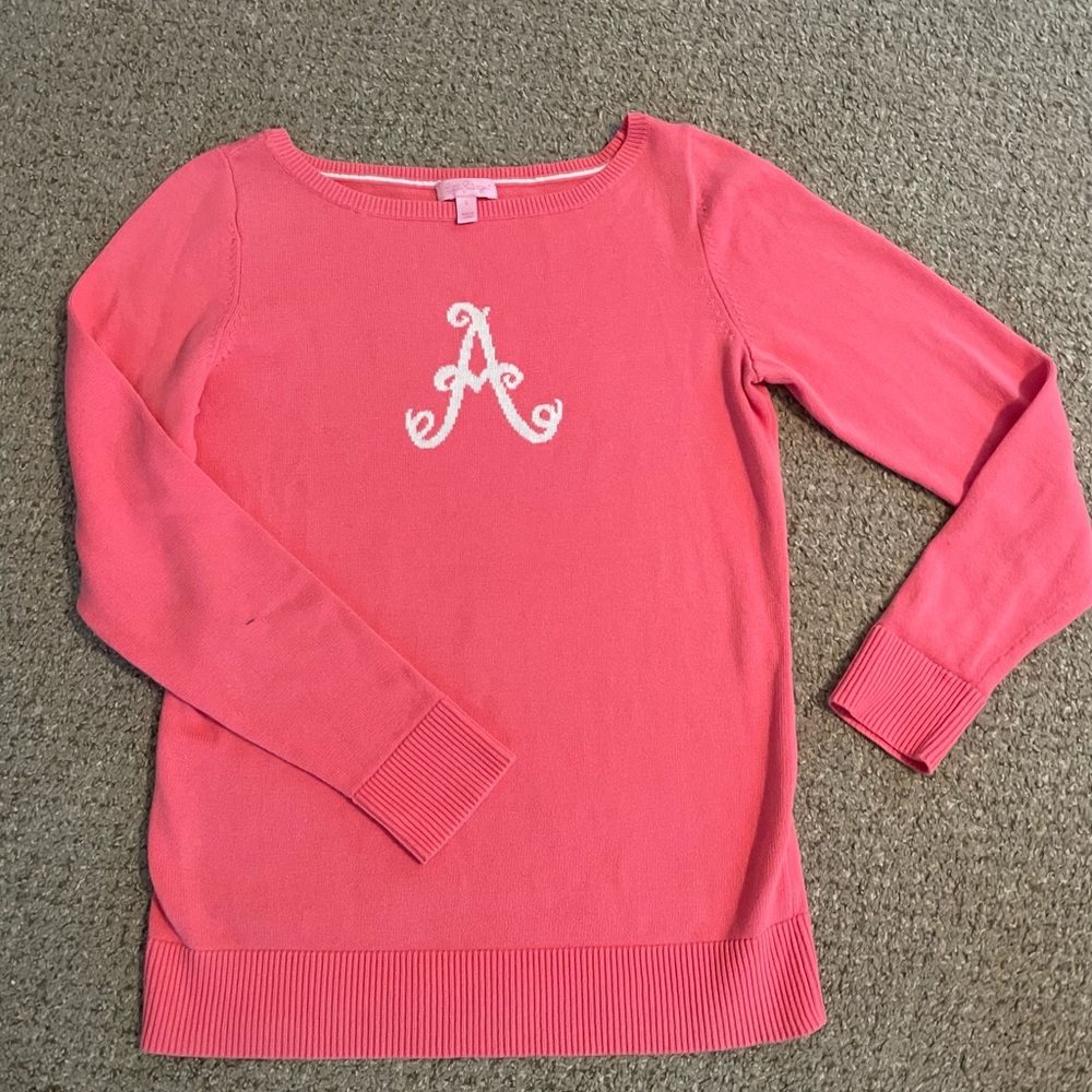 Lilly Pulitzer “A” Sweater